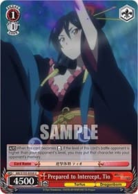Prepared to Intercept, Tio - Arifureta: From Commonplace to World's Strongest - Weiss Schwarz card