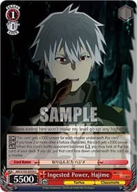 Ingested Power, Hajime - Arifureta: From Commonplace to World's Strongest - Weiss Schwarz card