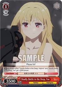 Deadly Battle in the Deep, Yue - Arifureta: From Commonplace to World's Strongest - Weiss Schwarz card