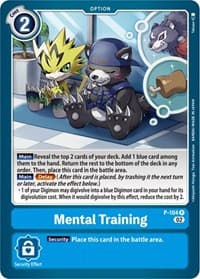 Mental Training (Blast Ace Box Topper) - Digimon Promotion Cards - Digimon Card Game card