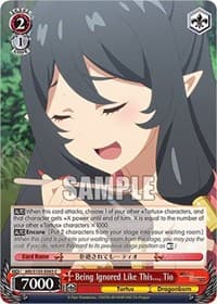 Being Ignored Like This..., Tio - Arifureta: From Commonplace to World's Strongest - Weiss Schwarz card