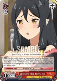 Enjoying the Taste, Tio - Arifureta: From Commonplace to World's Strongest - Weiss Schwarz card