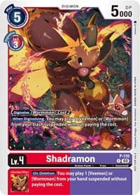 Shadramon - P-110 (3rd Anniversary Survey Pack) - Digimon Promotion Cards - Digimon Card Game card