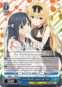 Love Rivals, Kaori & Yue - Arifureta: From Commonplace to World's Strongest - Weiss Schwarz card
