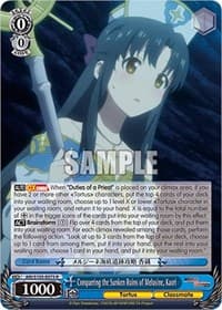 Conquering the Sunken Ruins of Melusine, Kaori - Arifureta: From Commonplace to World's Strongest - Weiss Schwarz card