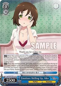 Emotions Welling Up, Aiko (SR) - Arifureta: From Commonplace to World's Strongest - Weiss Schwarz card