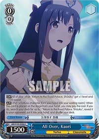 All Over, Kaori - Arifureta: From Commonplace to World's Strongest - Weiss Schwarz card