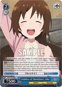 Goddess of Abundance, Aiko - Arifureta: From Commonplace to World's Strongest - Weiss Schwarz card