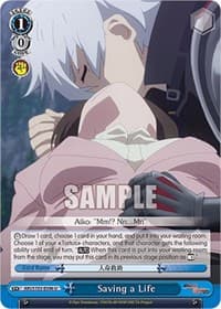 Saving a Life - Arifureta: From Commonplace to World's Strongest - Weiss Schwarz card