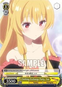 Clothing Exchange Party, Yue (Foil) - Arifureta: From Commonplace to World's Strongest - Weiss Schwarz card