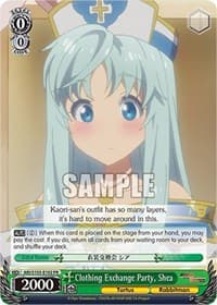 Clothing Exchange Party, Shea - Arifureta: From Commonplace to World's Strongest - Weiss Schwarz card