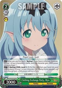 Clothing Exchange Party, Myu - Arifureta: From Commonplace to World's Strongest - Weiss Schwarz card