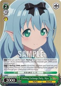 Clothing Exchange Party, Myu (Foil) - Arifureta: From Commonplace to World's Strongest - Weiss Schwarz card