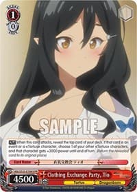 Clothing Exchange Party, Tio (Foil) - Arifureta: From Commonplace to World's Strongest - Weiss Schwarz card