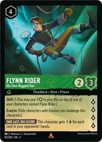 Flynn Rider - His Own Biggest Fan - Rise of the Floodborn - Disney Lorcana card