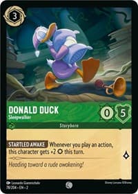 Donald Duck - Sleepwalker - Rise of the Floodborn - Disney Lorcana card