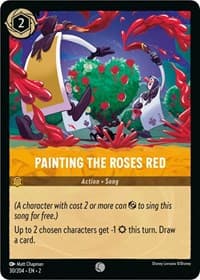 Painting the Roses Red - Rise of the Floodborn - Disney Lorcana card