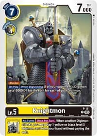 Knightmon - P-111 (3rd Anniversary Survey Pack) - Digimon Promotion Cards - Digimon Card Game card