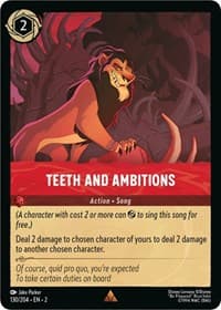 Teeth and Ambitions - Rise of the Floodborn - Disney Lorcana card