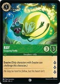 Ray - Easygoing Firefly - Rise of the Floodborn - Disney Lorcana card