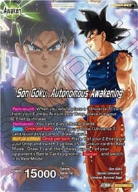 SSB Son Goku // Son Goku, Autonomous Awakening - Perfect Combination - Dragon Ball Super: Masters card