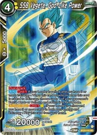 SSB Vegeta, God-Like Power - Perfect Combination - Dragon Ball Super: Masters card