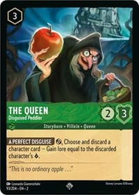 The Queen - Disguised Peddler - Rise of the Floodborn - Disney Lorcana card