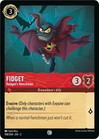 Fidget - Ratigan's Henchman - Rise of the Floodborn - Disney Lorcana card