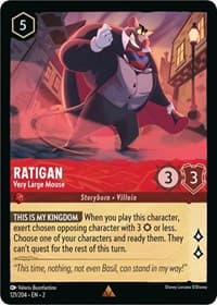 Ratigan - Very Large Mouse - Rise of the Floodborn - Disney Lorcana card