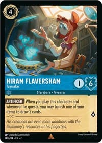 Hiram Flaversham - Toymaker - Rise of the Floodborn - Disney Lorcana card