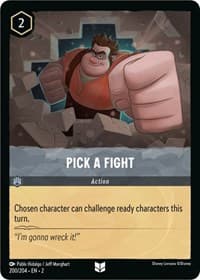 Pick a Fight - Rise of the Floodborn - Disney Lorcana card