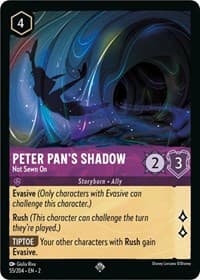 Peter Pan's Shadow - Not Sewn On - Rise of the Floodborn - Disney Lorcana card