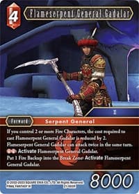 Flameserpent General Gadalar - Beyond Destiny - Final Fantasy TCG card