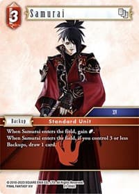 Samurai - Beyond Destiny - Final Fantasy TCG card
