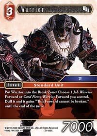 Warrior - Beyond Destiny - Final Fantasy TCG card