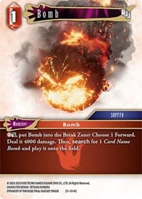 Bomb - Beyond Destiny - Final Fantasy TCG card