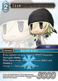 Snow - Beyond Destiny - Final Fantasy TCG card
