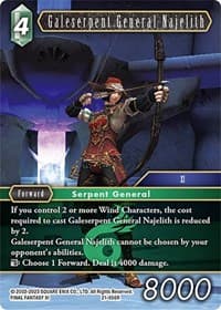 Galeserpent General Najelith - Beyond Destiny - Final Fantasy TCG card