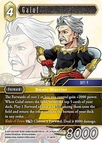 Galuf - Beyond Destiny - Final Fantasy TCG card