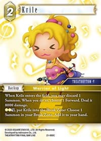 Krile - Beyond Destiny - Final Fantasy TCG card