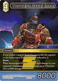 Stoneserpent General Zazarg - Beyond Destiny - Final Fantasy TCG card