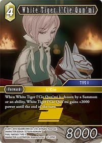 White Tiger l'Cie Qun'mi - Beyond Destiny - Final Fantasy TCG card