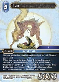 Gau - Beyond Destiny - Final Fantasy TCG card