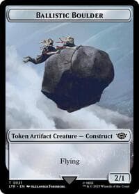 Ballistic Boulder // Food (0024) Double-Sided Token (Surge Foil) - Universes Beyond: The Lord of the Rings: Tales of Middle-earth - Magic: The Gathering card