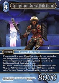 Springserpent General Mihli Aliapoh - Beyond Destiny - Final Fantasy TCG card