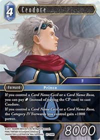 Ceodore - Beyond Destiny - Final Fantasy TCG card