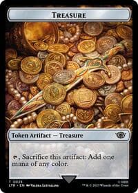 Treasure // Food (0024) Double-Sided Token (Surge Foil) - Universes Beyond: The Lord of the Rings: Tales of Middle-earth - Magic: The Gathering card