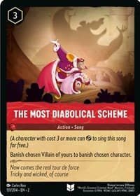 The Most Diabolical Scheme - Rise of the Floodborn - Disney Lorcana card