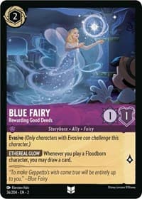 Blue Fairy - Rewarding Good Deeds - Rise of the Floodborn - Disney Lorcana card