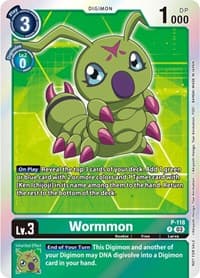 Wormmon - P-118 (Tamer Party Pack -The Beginning- Ver. 2.0) - Digimon Promotion Cards - Digimon Card Game card